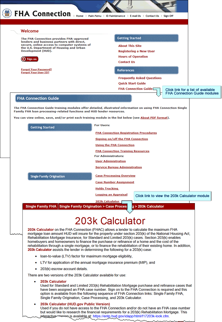 Borrower/Address Change page