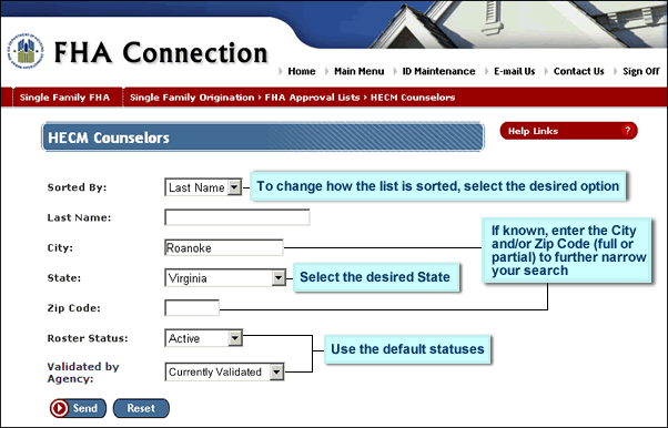HECM Counselors page