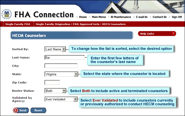 HECM Counselors page