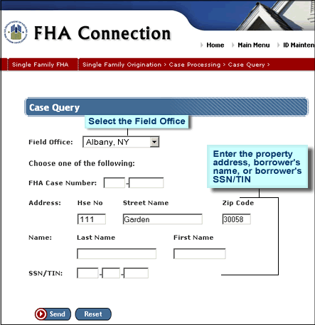 Case Query with address entered
